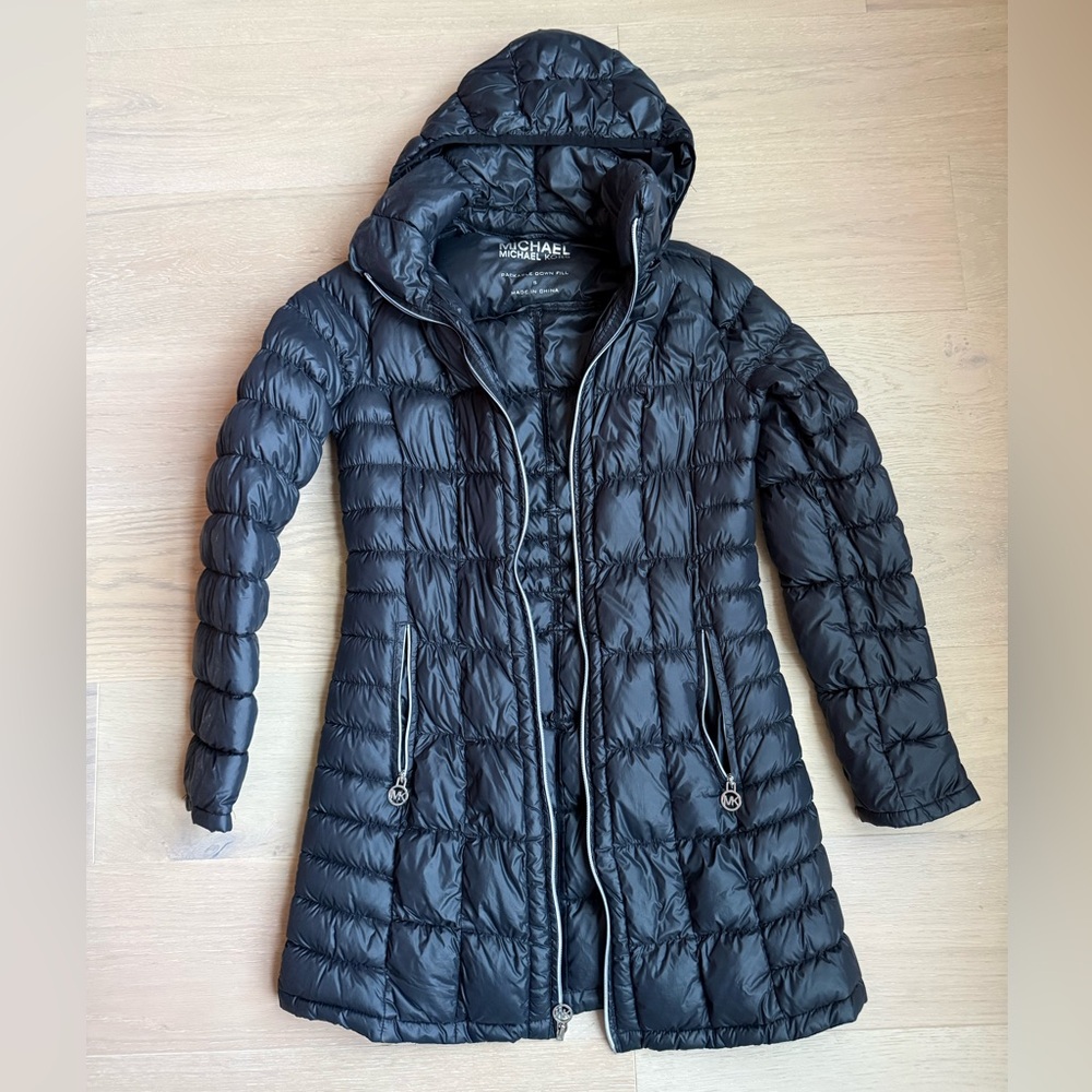 Michael Kors Women's Black Light Down Puffer Coat